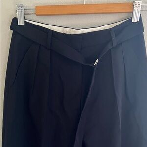 Dunst 2 Tucked Belted Slacks Dark Navy Size S